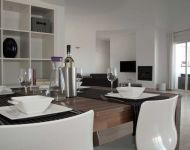 The dining area