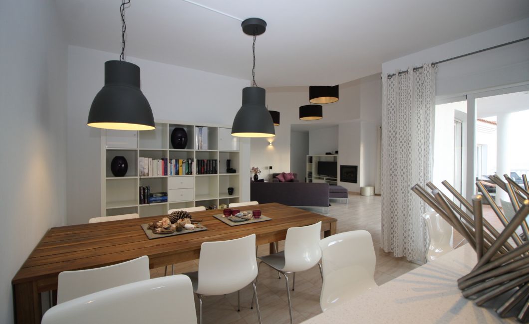 View through to the living room